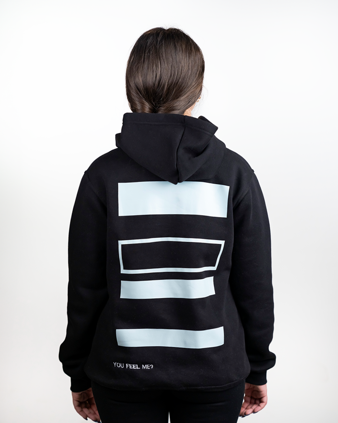 Black "Between Moments" Unisex Long Sleeve Comfy Hoodie :|