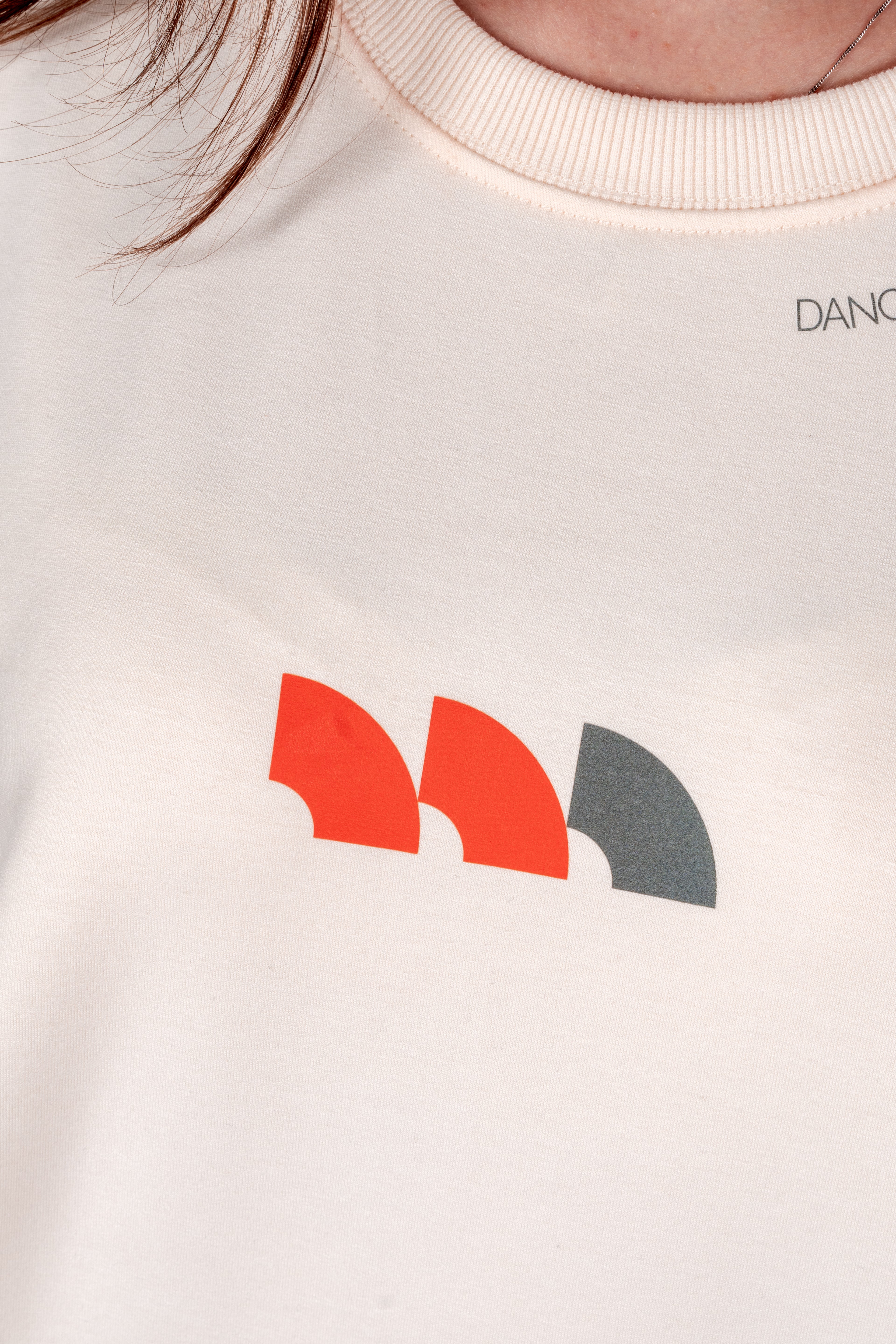 Oversized "Dancing With The Waves" Creamy Unisex T-Shirt