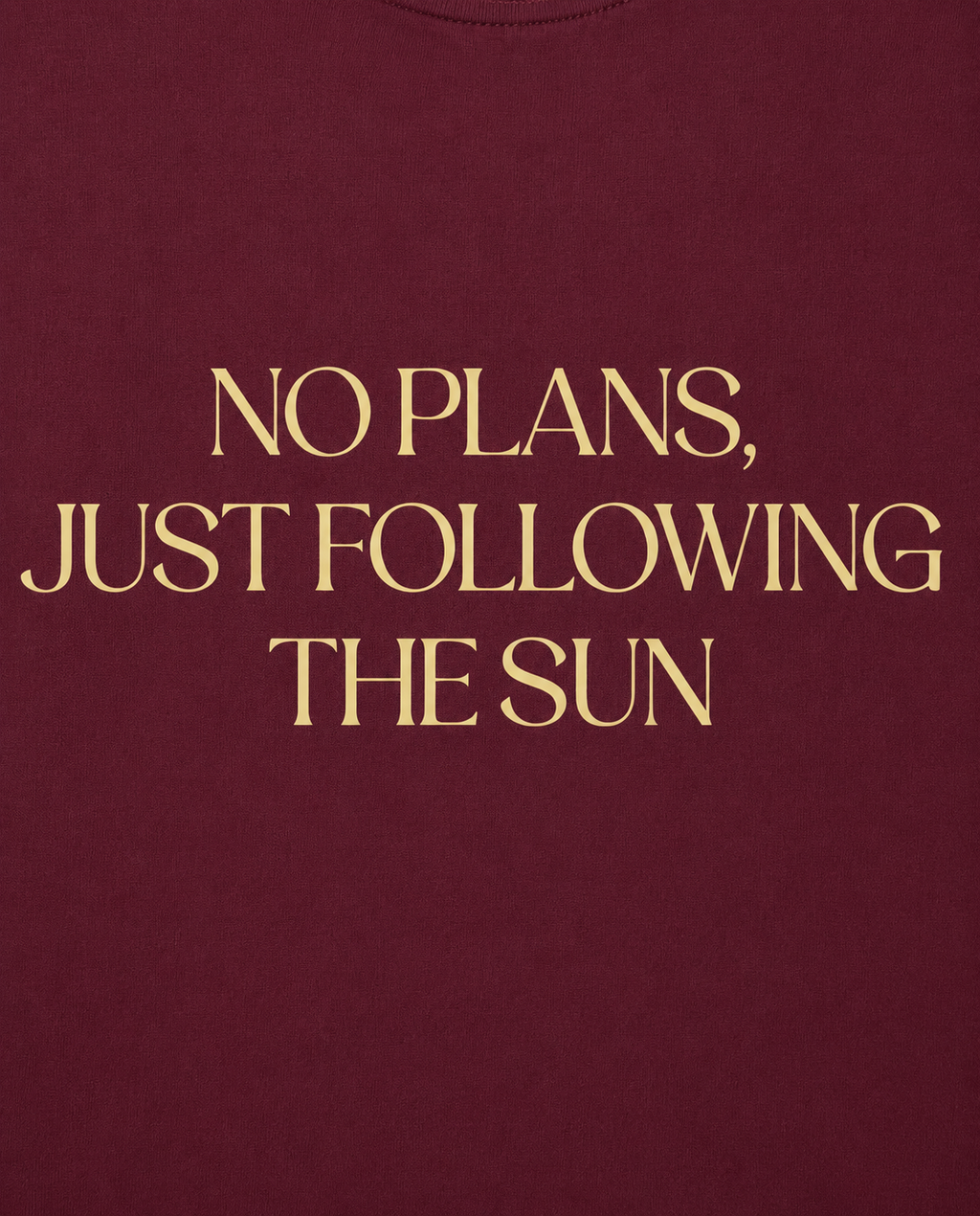 Following the Sun — Burgundy Unisex Tee
