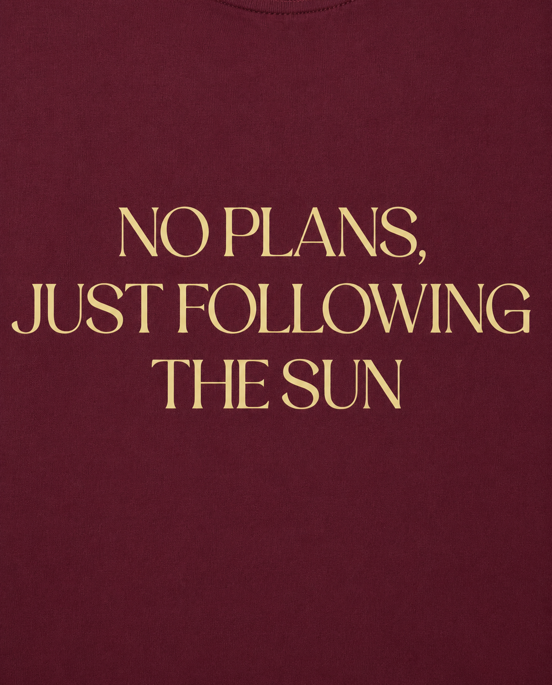 Following the Sun — Burgundy Unisex Tee
