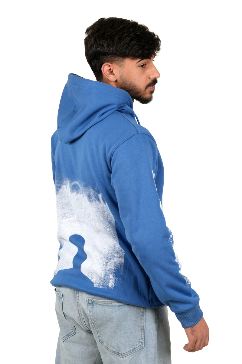 Blue "Clear Minds In Cloudy Days" Unisex Hoodie
