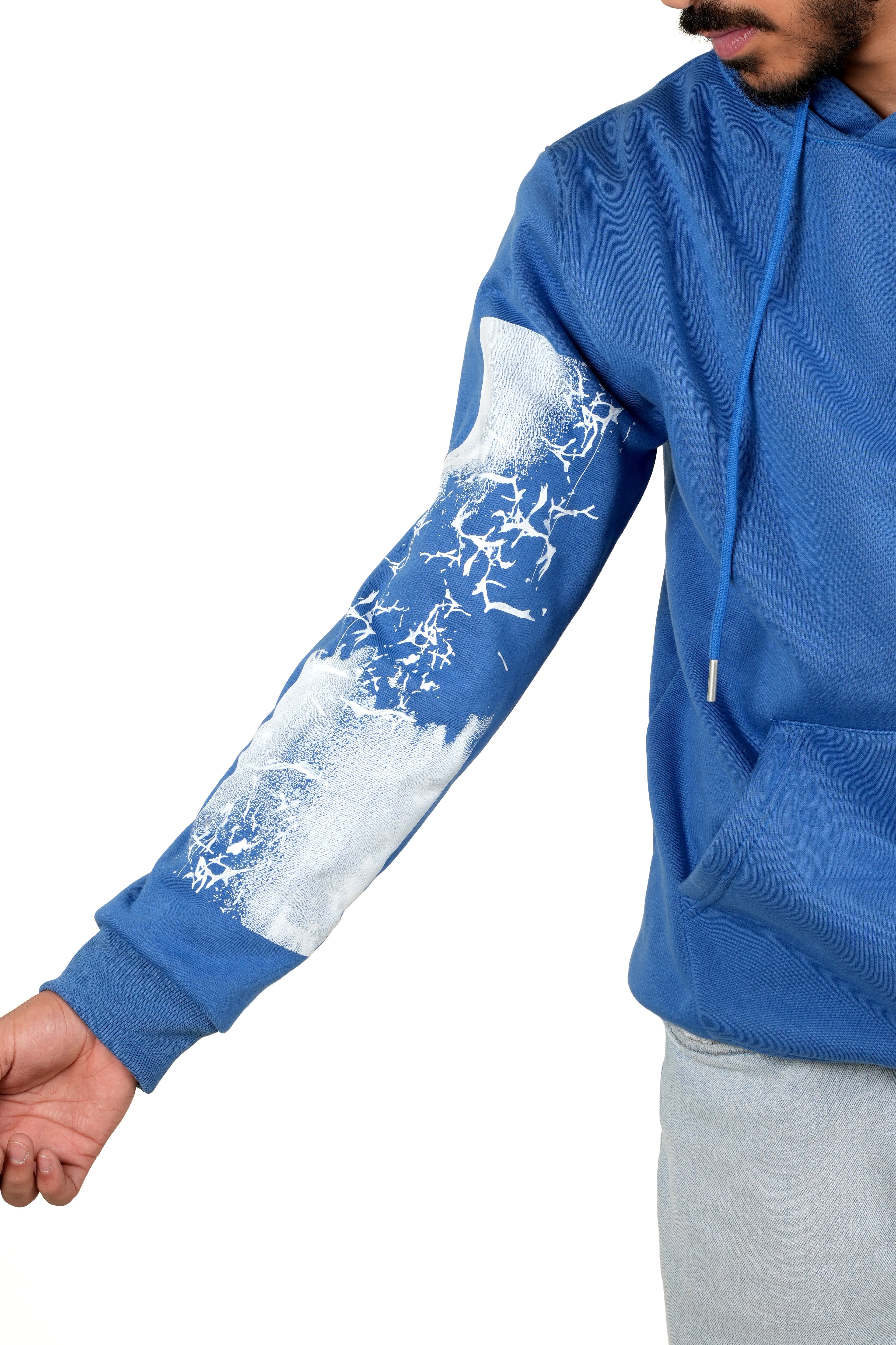 Blue "Clear Minds In Cloudy Days" Unisex Hoodie