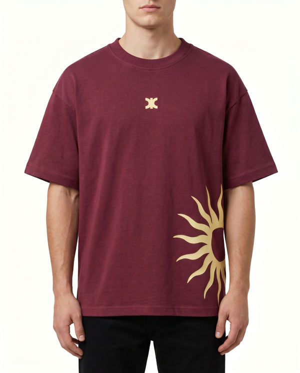 Following the Sun — Burgundy Unisex Tee