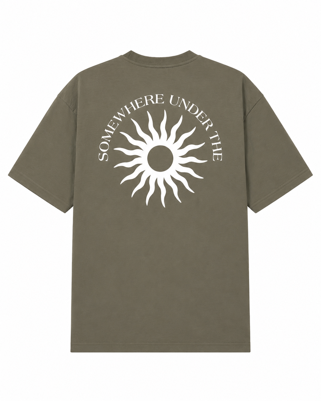 Somewhere Under the Sun — Olive Green Unisex Tee