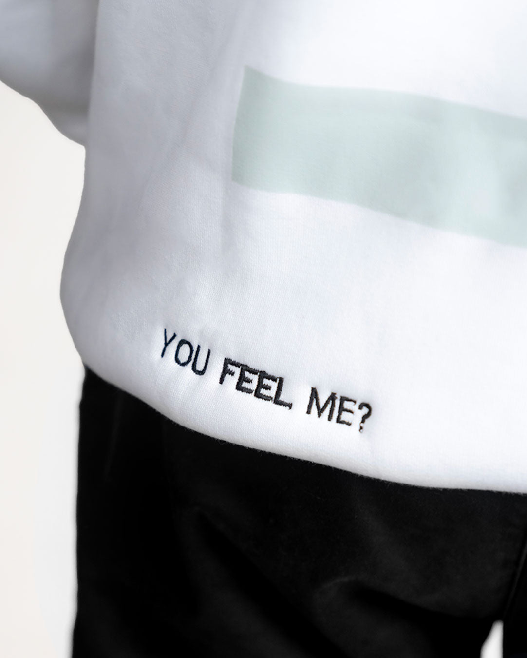 White "Between Moments" Unisex Long Sleeve Comfy Hoodie :|