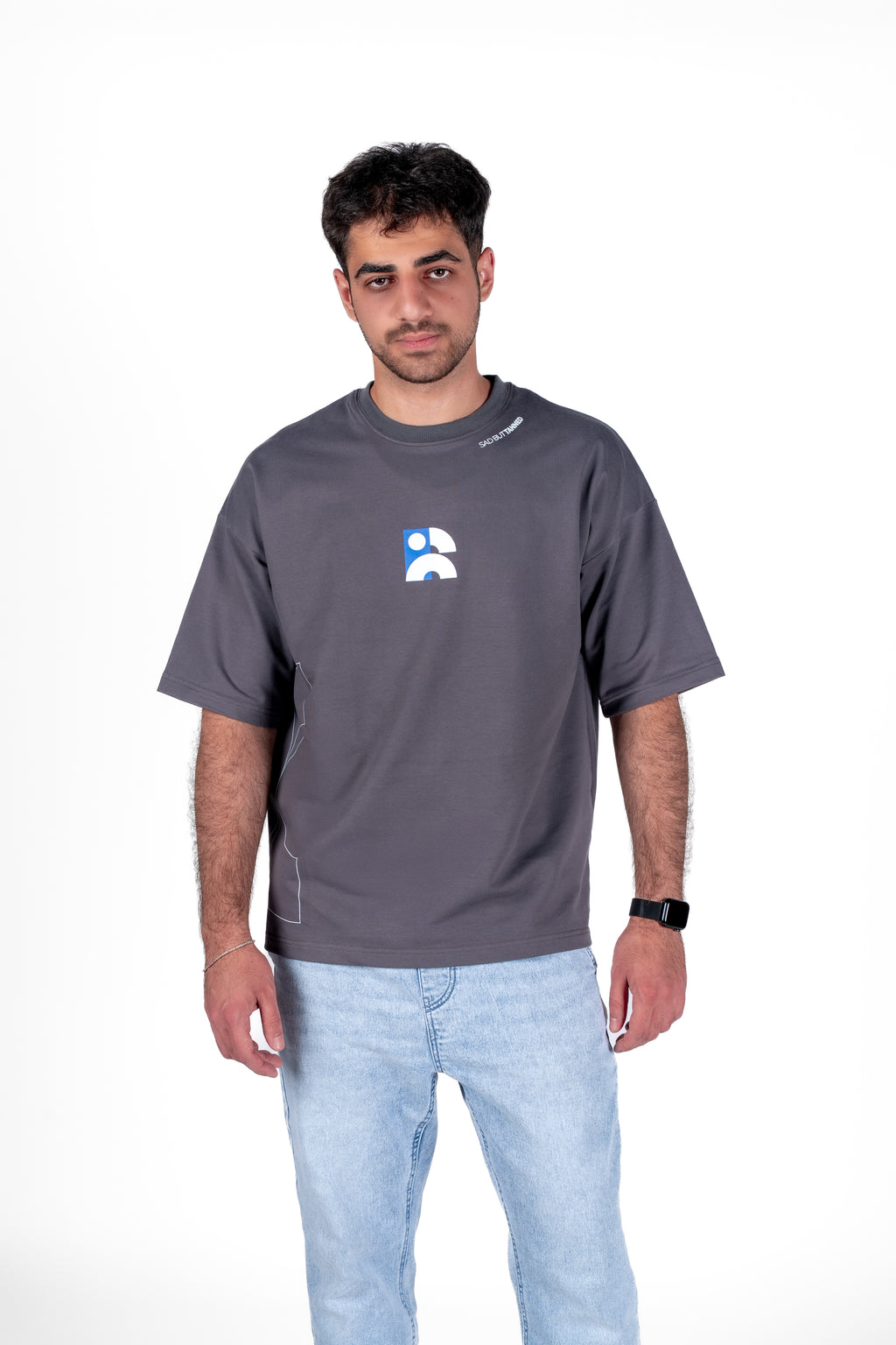 Oversized "Sad But Tanned" Gray Unisex T-Shirt