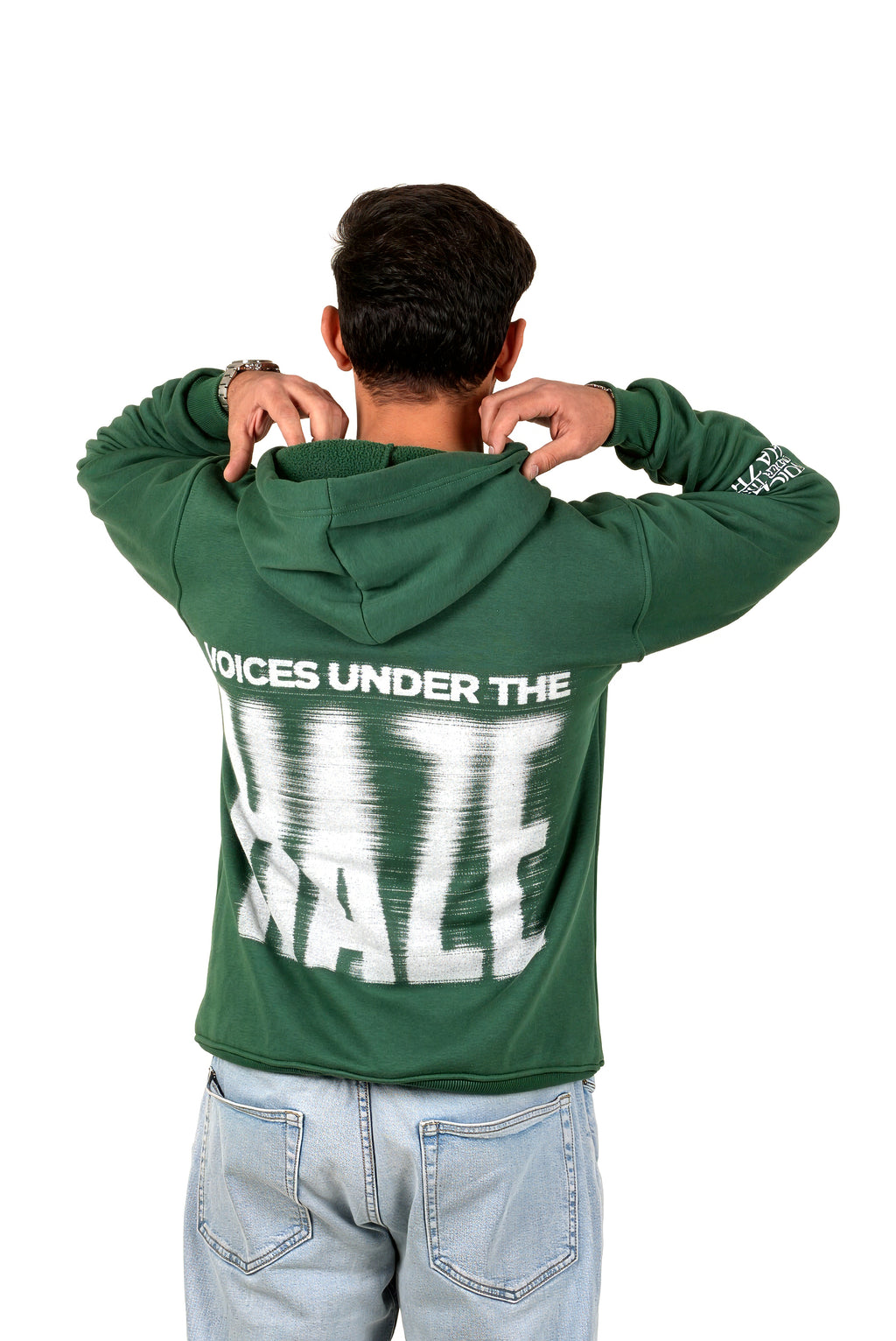 Green "Voices Under The Haze" Unisex Hoodie