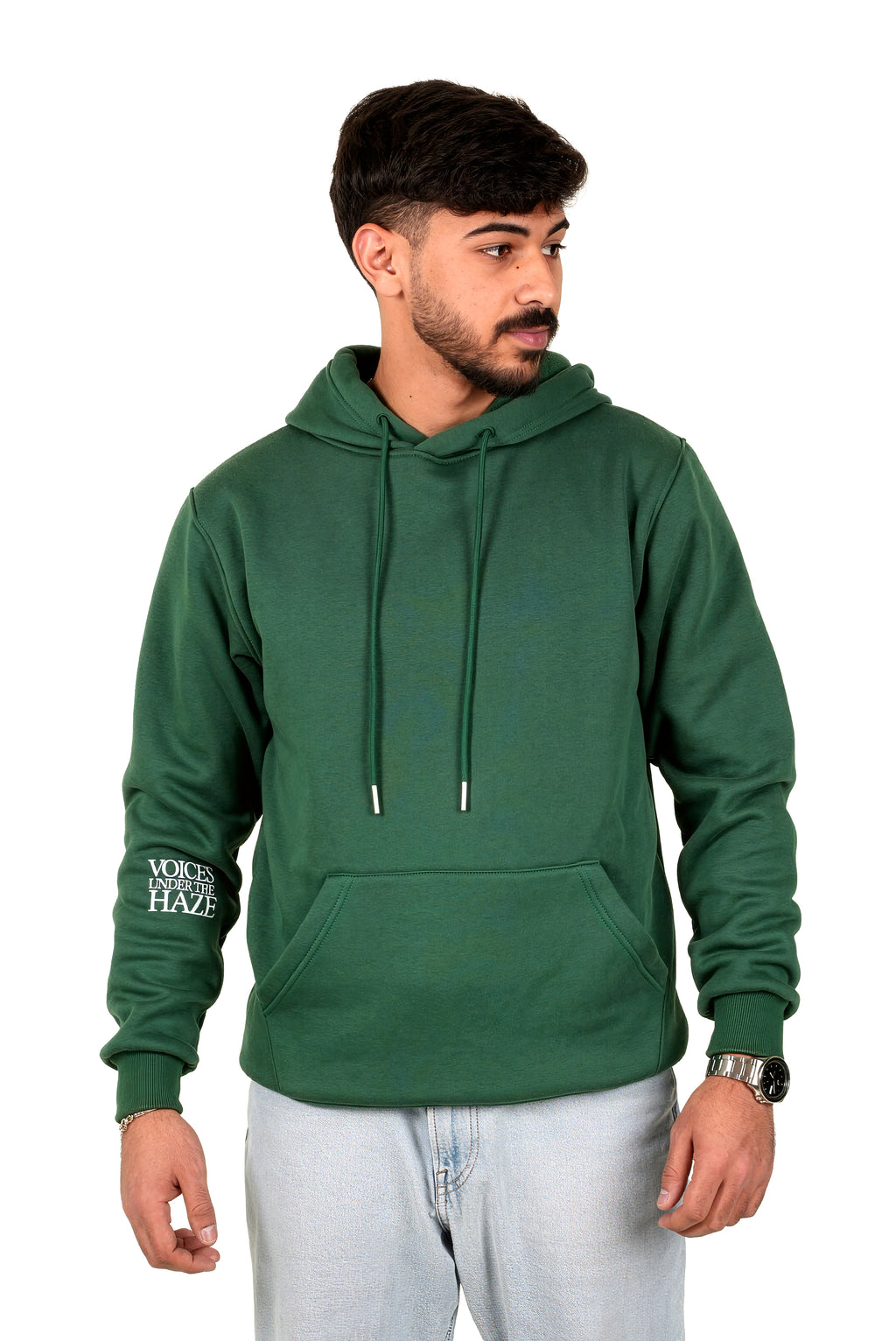 Green "Voices Under The Haze" Unisex Hoodie