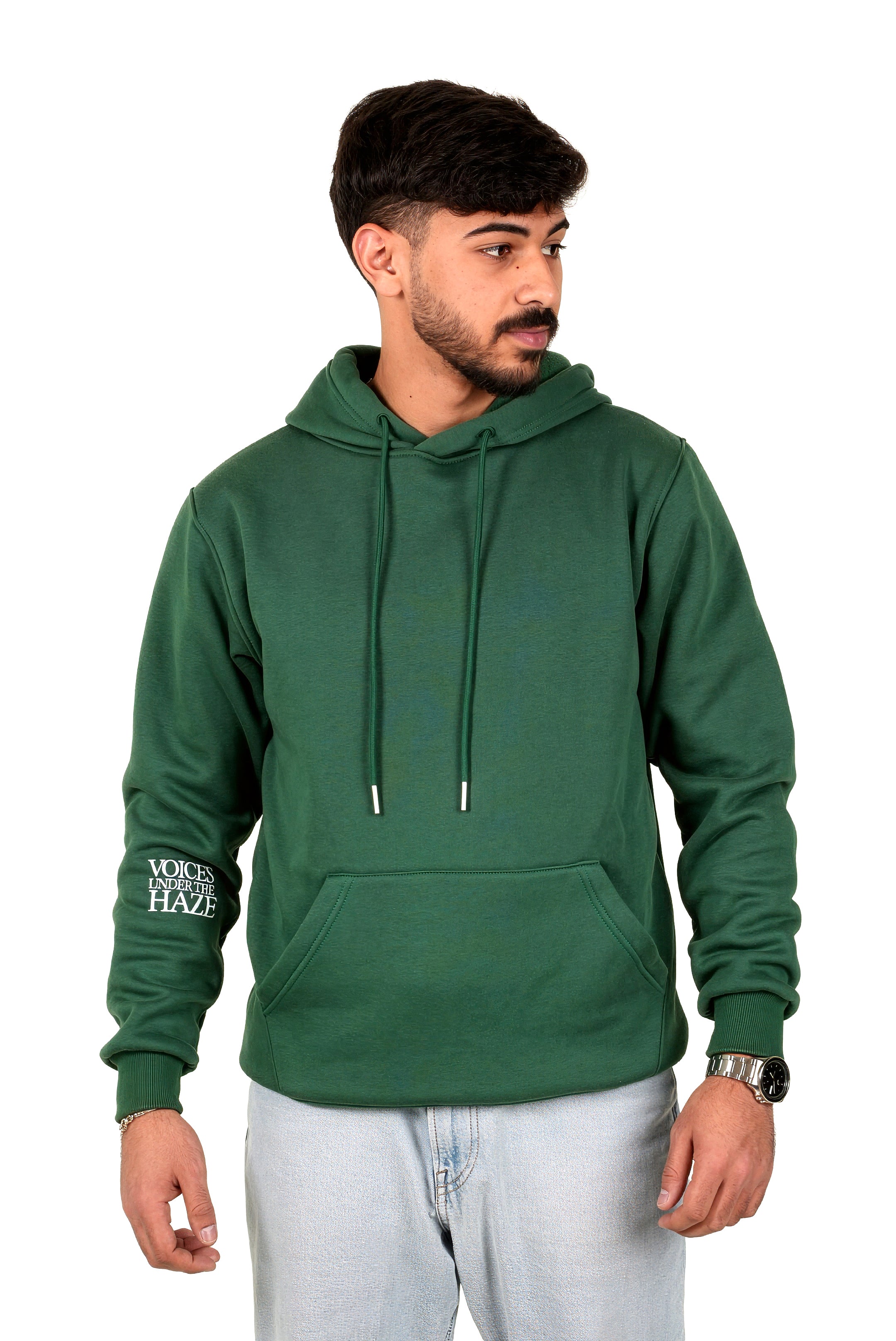 Green "Voices Under The Haze" Unisex Hoodie