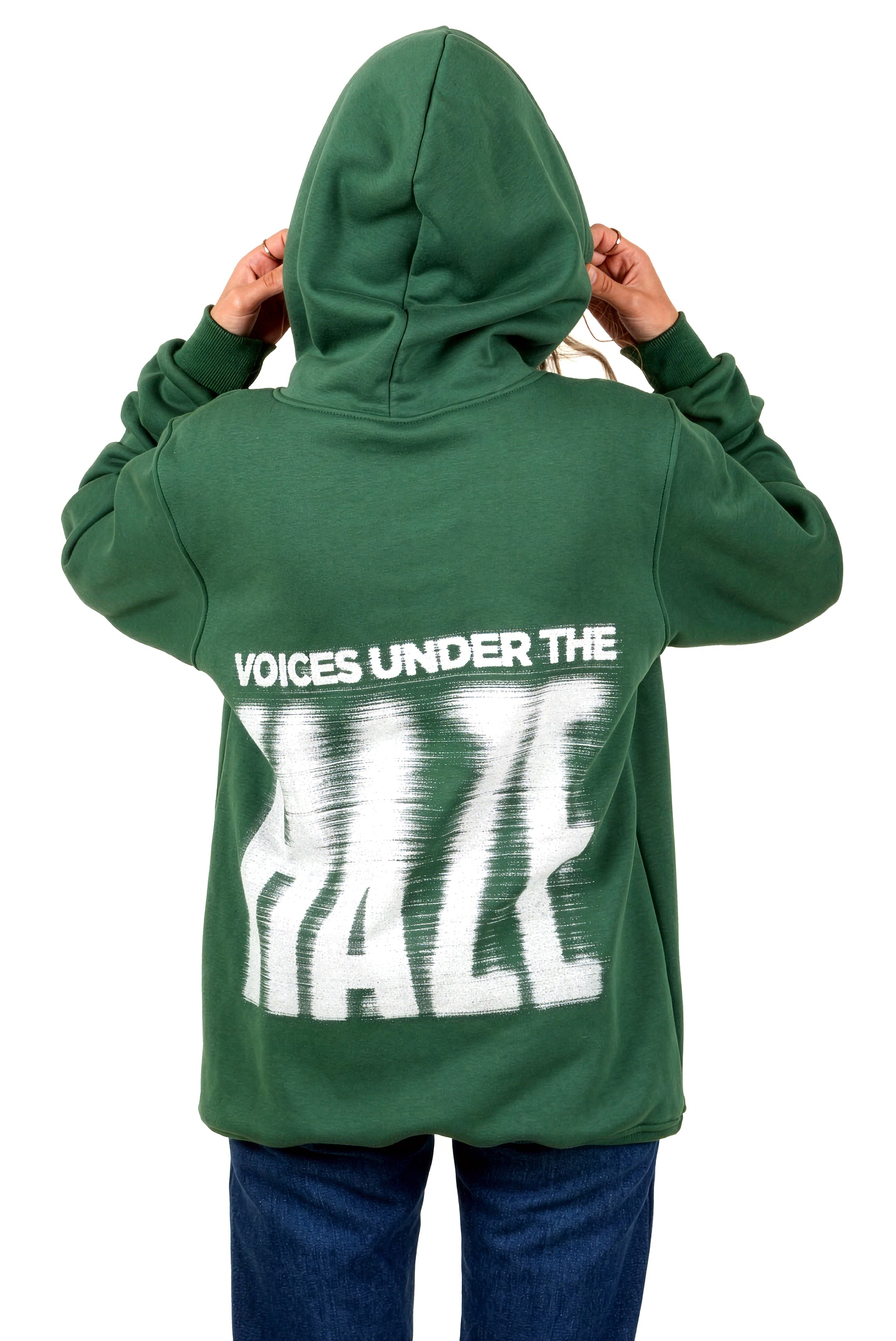 Green "Voices Under The Haze" Unisex Hoodie