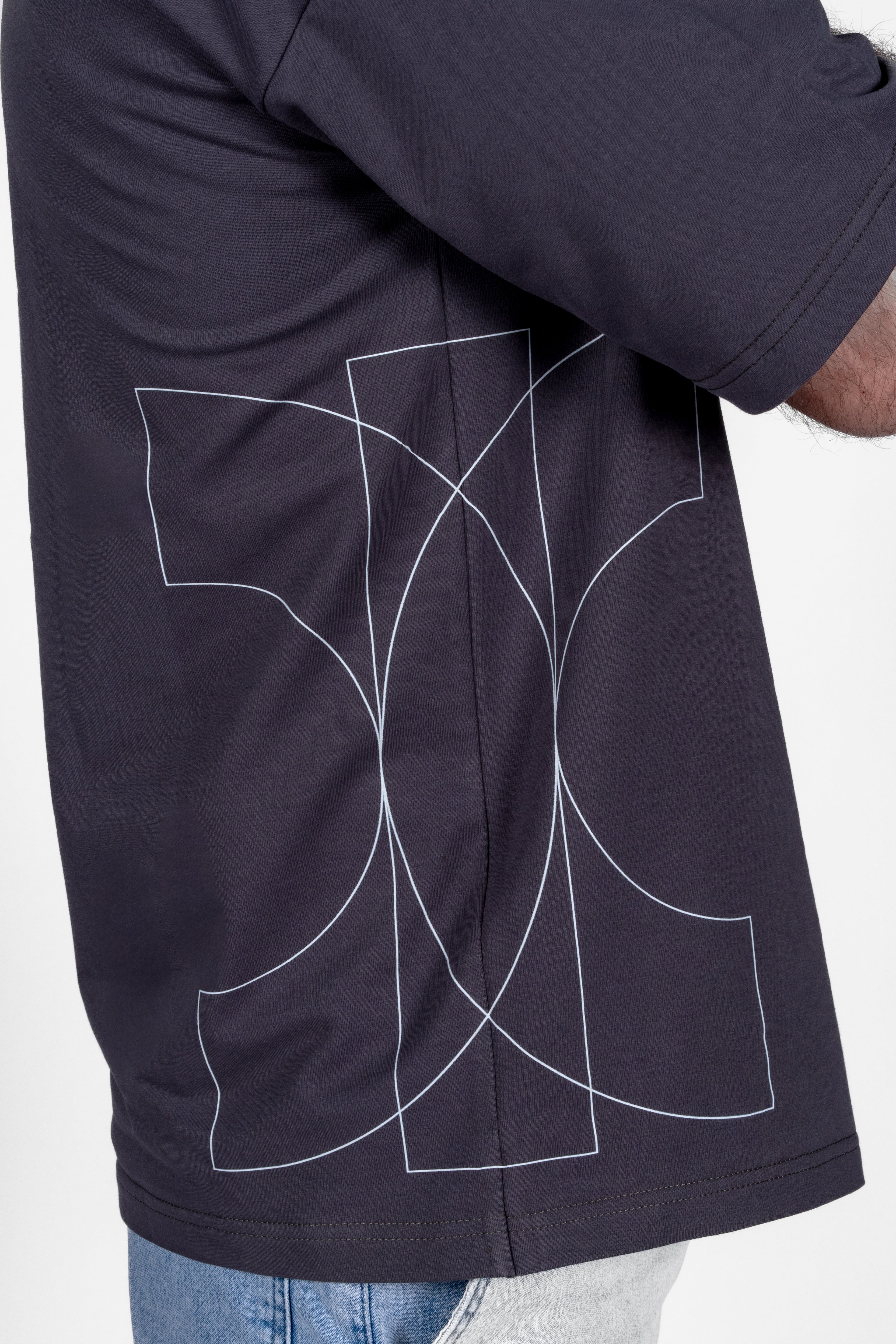 Oversized "Sad But Tanned" Gray Unisex T-Shirt