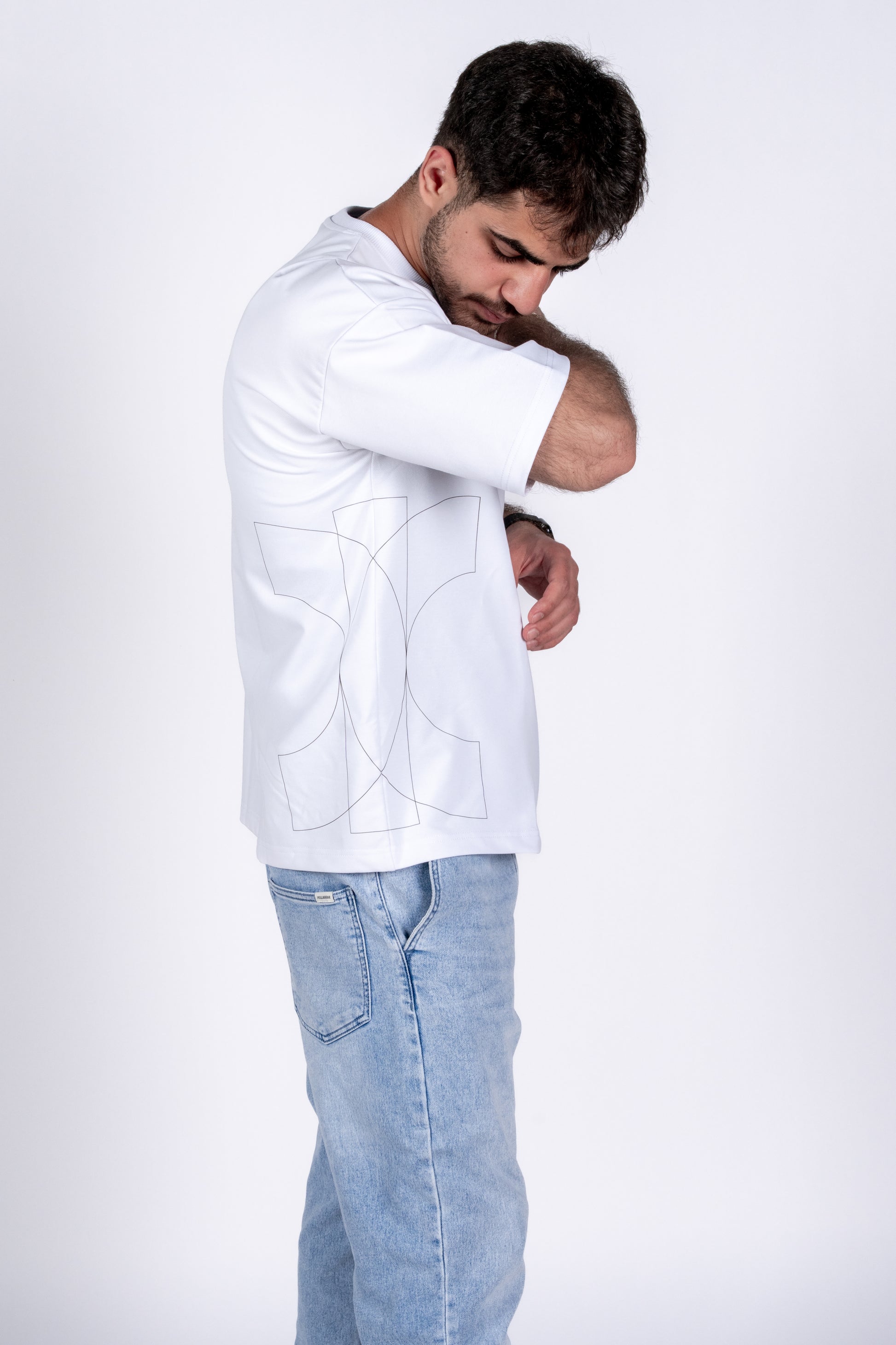 Oversized "Catching Feels By The Beach" White Unisex T-Shirt